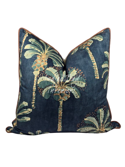 Mich Palm / Terracotta trim